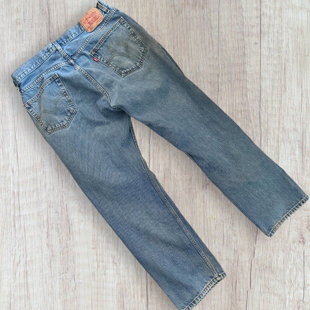 LEVI'S 505 Vintage 2005 Regular Fit Straight Leg Jeans Men's 36 x 30